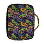 Mardi Gras Festival Pattern Print Front Pocket Bible Bag