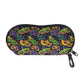 Mardi Gras Festival Pattern Print Glasses Case