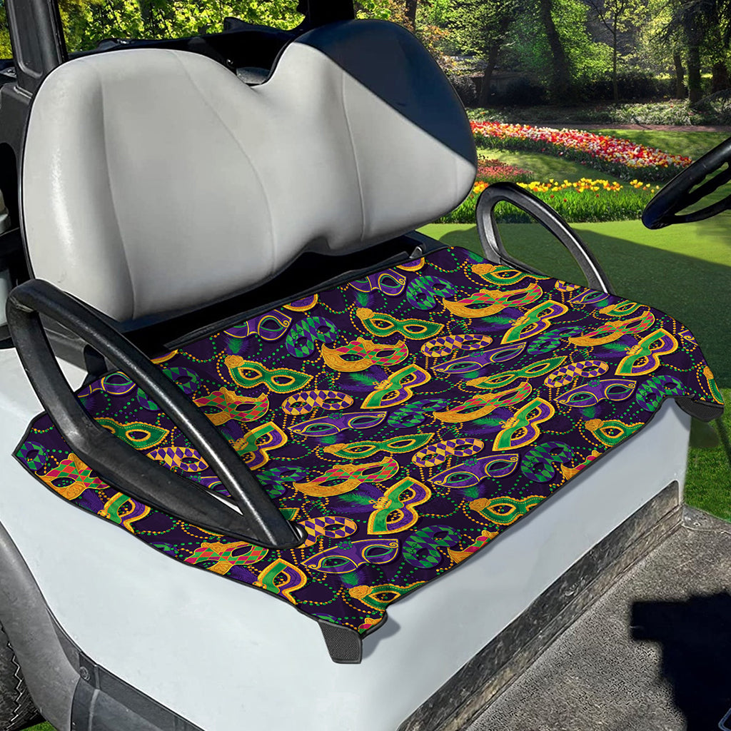 Mardi Gras Festival Pattern Print Golf Cart Seat Cover