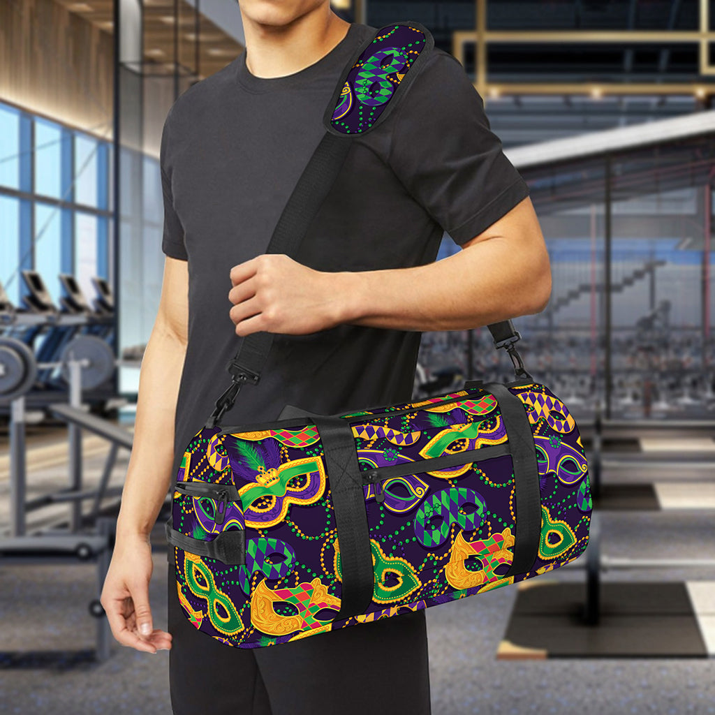 Mardi Gras Festival Pattern Print Gym Bag