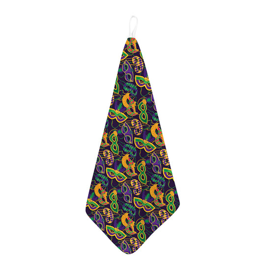 Mardi Gras Festival Pattern Print Hand Towel