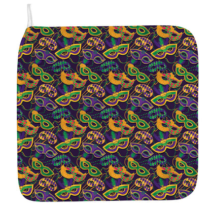 Mardi Gras Festival Pattern Print Hand Towel
