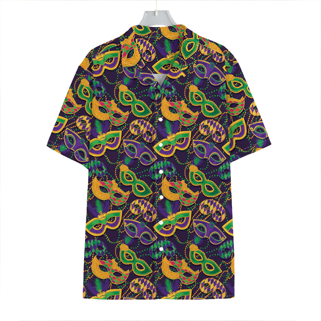 Mardi Gras Festival Pattern Print Hawaiian Shirt