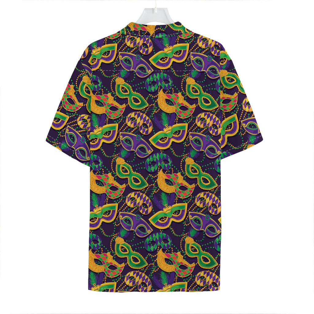 Mardi Gras Festival Pattern Print Hawaiian Shirt