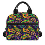Mardi Gras Festival Pattern Print Insulated Lunch Bag