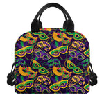 Mardi Gras Festival Pattern Print Insulated Lunch Bag