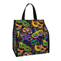 Mardi Gras Festival Pattern Print Insulated Lunch Tote