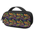 Mardi Gras Festival Pattern Print Insulin Cooler Travel Case