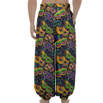 Mardi Gras Festival Pattern Print Lantern Pants