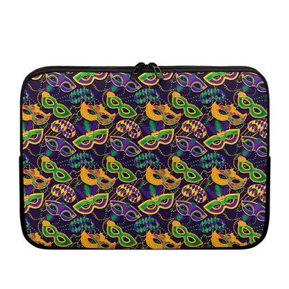 Mardi Gras Festival Pattern Print Laptop Sleeve