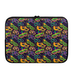 Mardi Gras Festival Pattern Print Laptop Sleeve