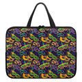 Mardi Gras Festival Pattern Print Laptop Sleeve With Handle