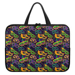 Mardi Gras Festival Pattern Print Laptop Sleeve With Handle