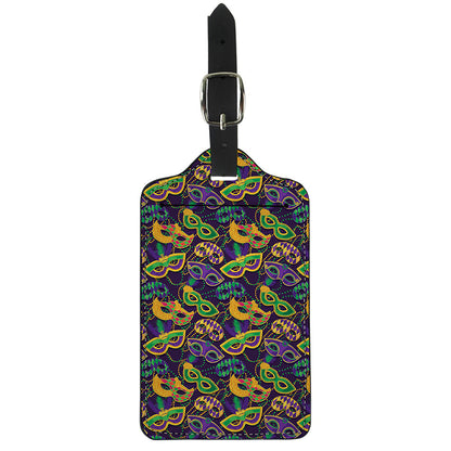 Mardi Gras Festival Pattern Print Luggage Tag