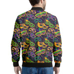 Mardi Gras Festival Pattern Print Men's Bomber Jacket