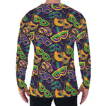 Mardi Gras Festival Pattern Print Men's Long Sleeve T-Shirt