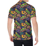 Mardi Gras Festival Pattern Print Men's Shirt