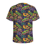 Mardi Gras Festival Pattern Print Men's Sports T-Shirt