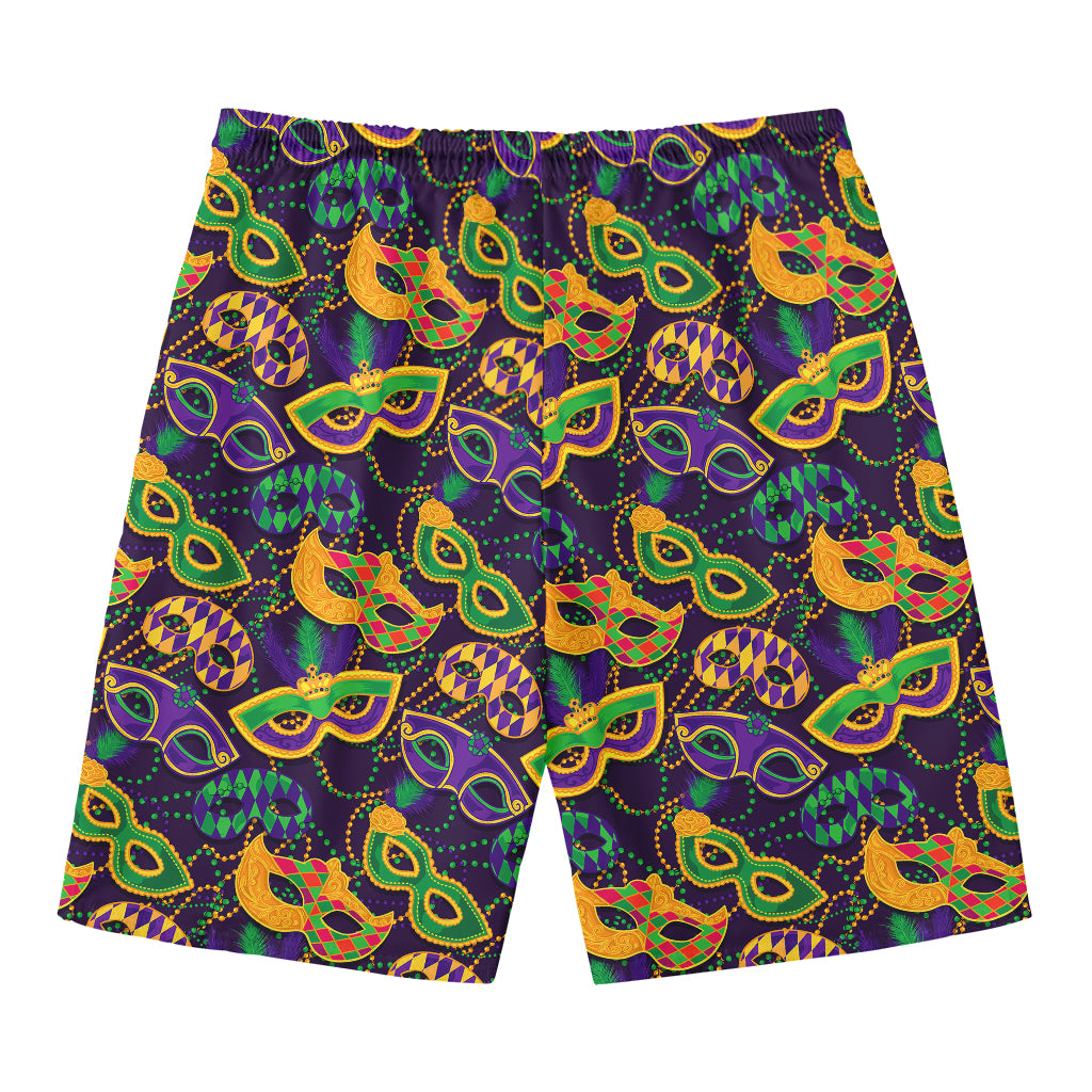 Mardi Gras Festival Pattern Print Men's Swim Trunks