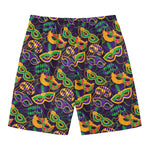 Mardi Gras Festival Pattern Print Men's Swim Trunks