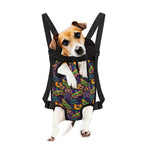 Mardi Gras Festival Pattern Print Pet Carrier Backpack