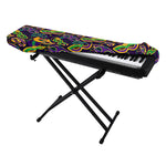 Mardi Gras Festival Pattern Print Piano Keyboard Cover