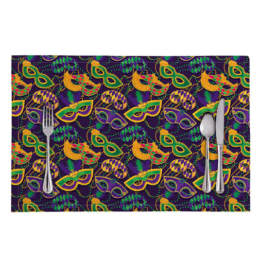 Mardi Gras Festival Pattern Print Placemat