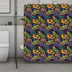 Mardi Gras Festival Pattern Print Polyester Shower Curtain