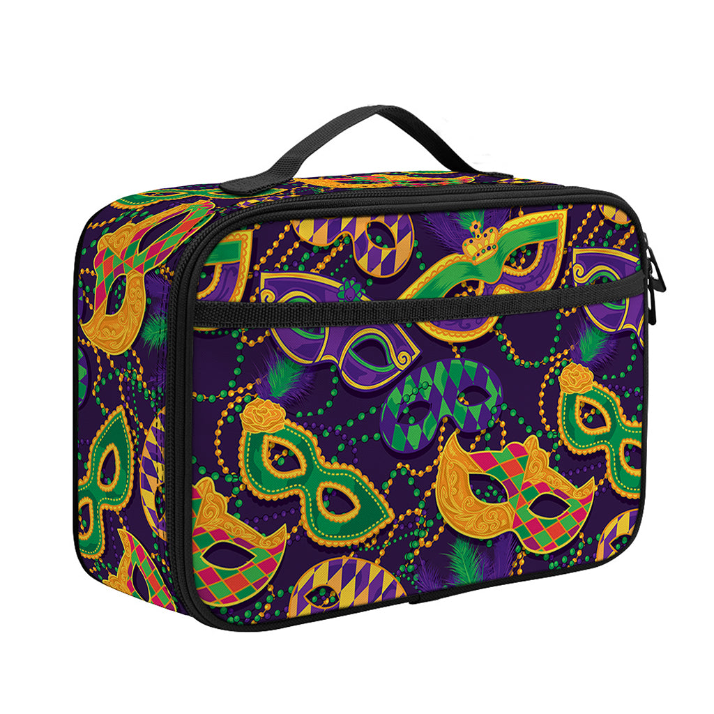 Mardi Gras Festival Pattern Print Portable Lunch Bag