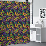 Mardi Gras Festival Pattern Print Premium Shower Curtain