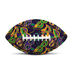 Mardi Gras Festival Pattern Print Rugby Ball
