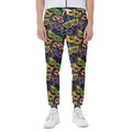 Mardi Gras Festival Pattern Print Joggers