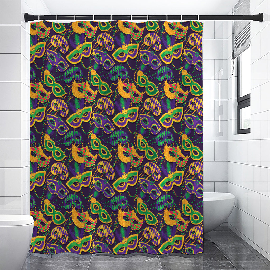 Mardi Gras Festival Pattern Print Shower Curtain