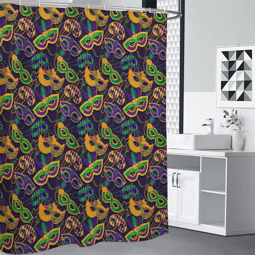 Mardi Gras Festival Pattern Print Shower Curtain