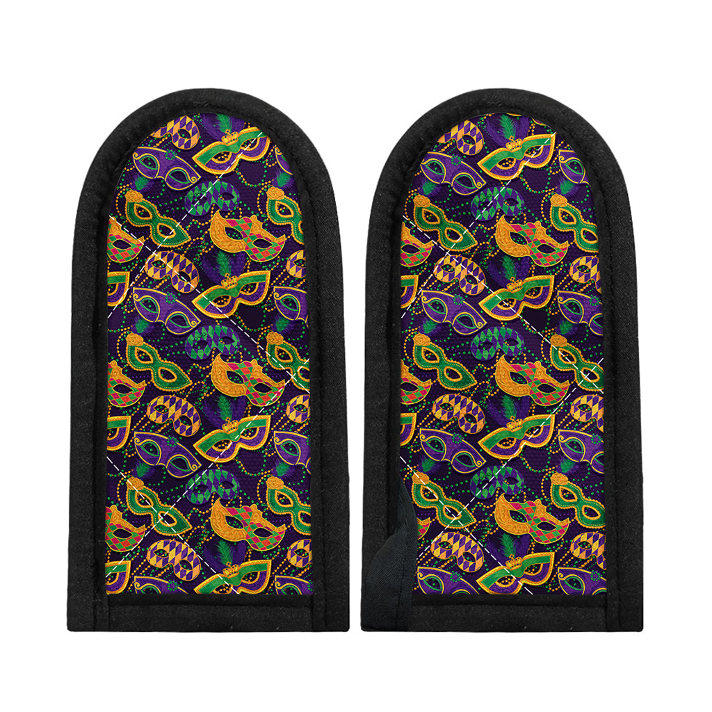 Mardi Gras Festival Pattern Print Skillet Handle Cover