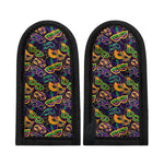 Mardi Gras Festival Pattern Print Skillet Handle Cover