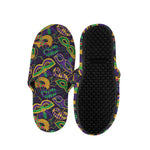 Mardi Gras Festival Pattern Print Slippers