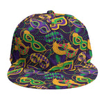 Mardi Gras Festival Pattern Print Snapback Cap