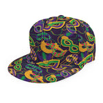 Mardi Gras Festival Pattern Print Snapback Cap