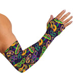 Mardi Gras Festival Pattern Print Sun Protection Arm Sleeves