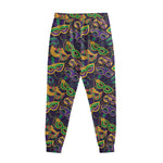Mardi Gras Festival Pattern Print Sweatpants
