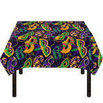 Mardi Gras Festival Pattern Print Tablecloth
