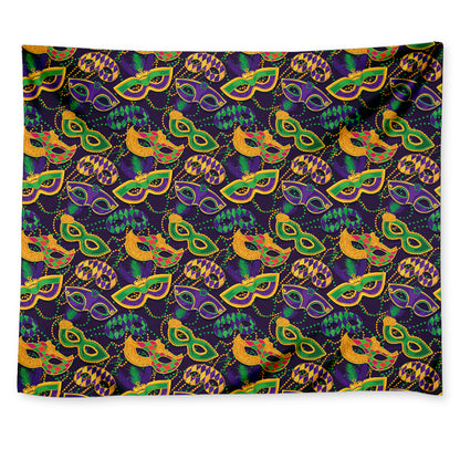 Mardi Gras Festival Pattern Print Tapestry