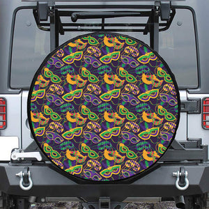 Mardi Gras Festival Pattern Print Tire Cover