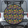 Mardi Gras Festival Pattern Print Tire Cover