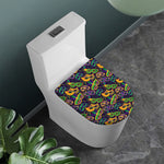 Mardi Gras Festival Pattern Print Toilet Lid Cover