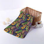 Mardi Gras Festival Pattern Print Towel