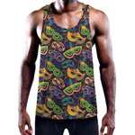 Mardi Gras Festival Pattern Print Training Tank Top