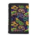 Mardi Gras Festival Pattern Print Trifold Wallet