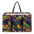 Mardi Gras Festival Pattern Print Utility Tote Bag